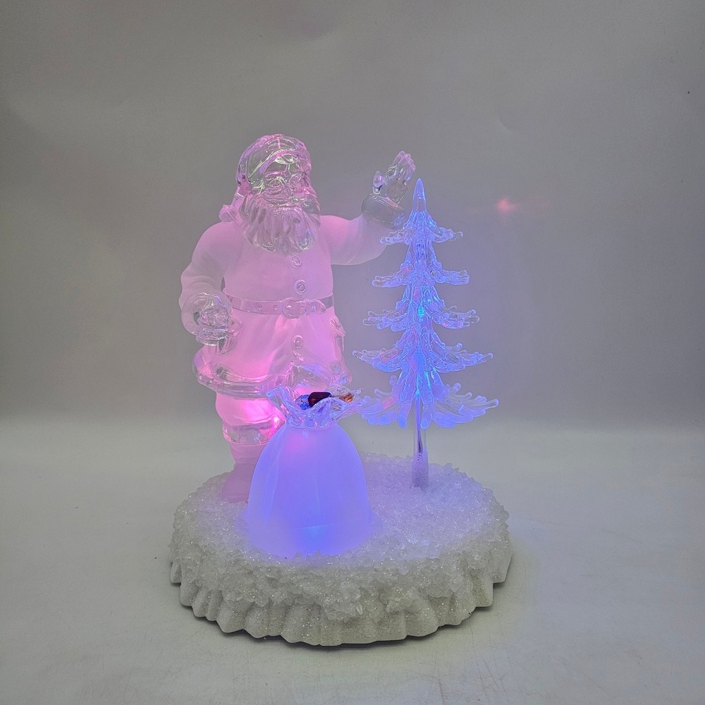 Heritage Mint Holiday Ice Sculptures 12" Santa Presents 02  Northern Lights